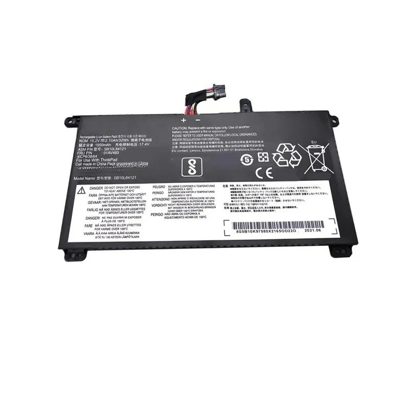 Replacement Battery 01AV493 High Capacity 1950mah 17.4V Li ion for Lenovo ThinkPad T570 T580 P51s P52s Laptop Long Life Safe