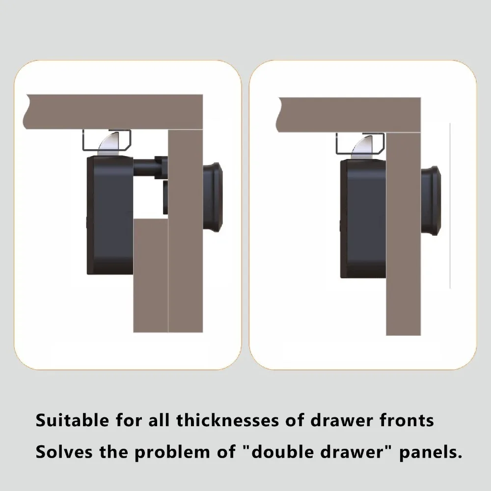 Durable Zinc Alloy Cabinet Password Lock Keyless Card Unlock Cabinet Lock Drawer Lock Closet