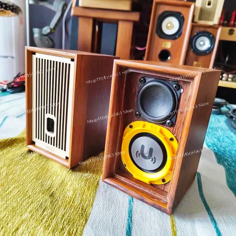 Desktop passive bookshelf speakers, vocal audio imported unit with MA12070