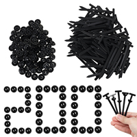 100/200 Pcs Nylon Universal Cable Tie Buckle Self-Locking Nylon Zip Tie Holders Bumper Retainer Clips, Car Plastic Rivet Fastene