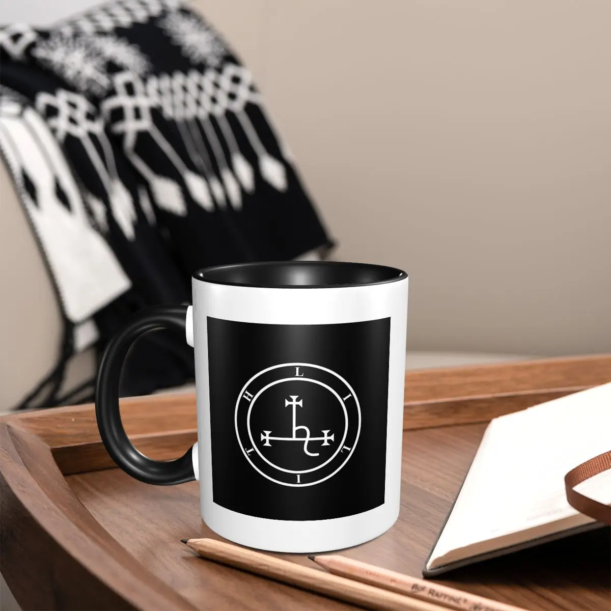 

Sigil Of Lilith Mug Funny Ceramic Coffee Cups Tea Mugs Milk Cup Drinkware Gifts for Woman Man