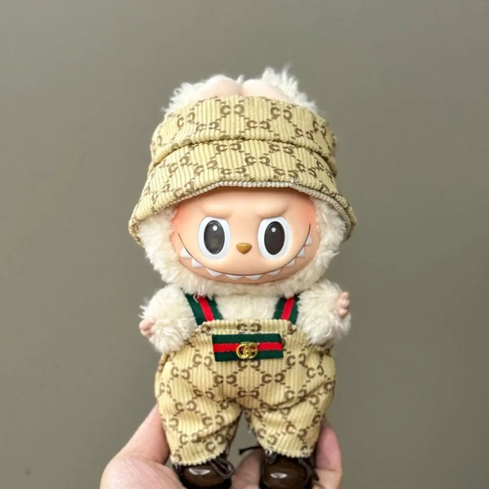 لطيف الملابس مجموعة ل 17 سنتيمتر دمية صغيرة Labubu القوس عقال فستان الزي 3.0 Labubu دمية يجلس زينة الحفلات اكسسوارات