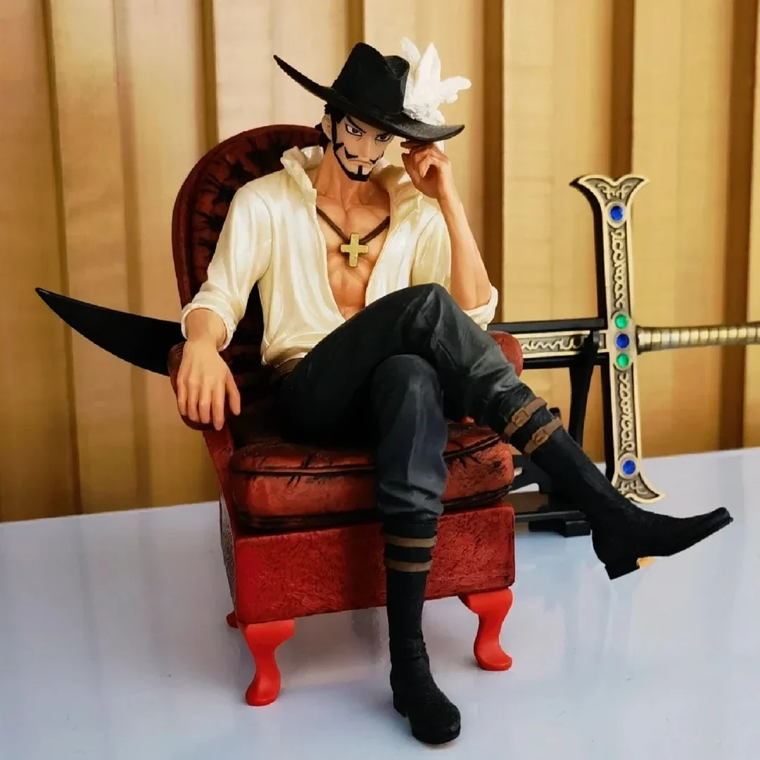 One Piece King Set Up A Sofa, Sitting Posture Stylist Mihok, Photographer, Eagle Eye Figurine, Desktop Ornament, Birthday Gift