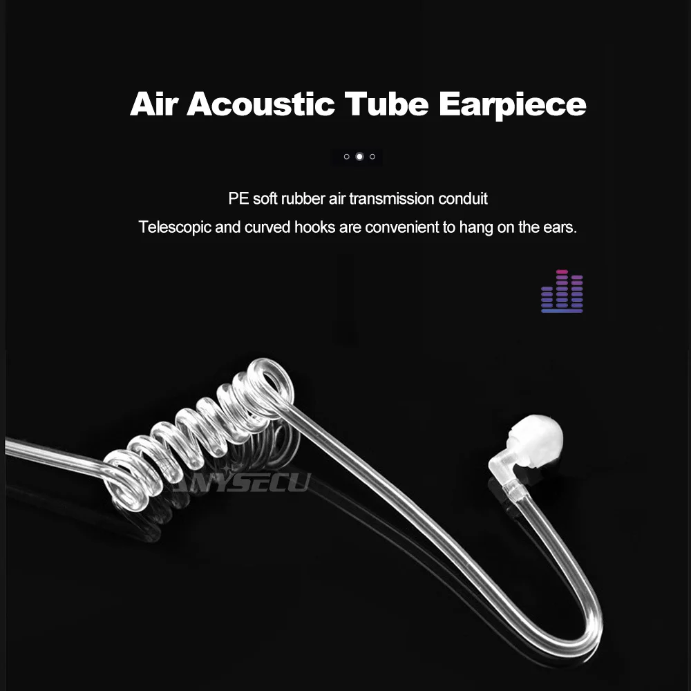 2-poliger G-förmiger Ohrbügel-Headset-Ohrhörer PTT-Lautstärke einstellen für Baofeng UV-32 UV-21 PRO Quansheng K5 8 K6 Walkie Talkie