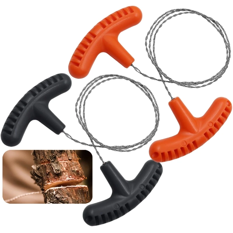 Edelstahl-Drahtsäge, Kabelsäge, Taschen-Handsäge zum Schneiden von PVC-, PE- und ABS-Rohren, Camping, Wandern, Holzschneiden, Outdoor-Ausrüstung