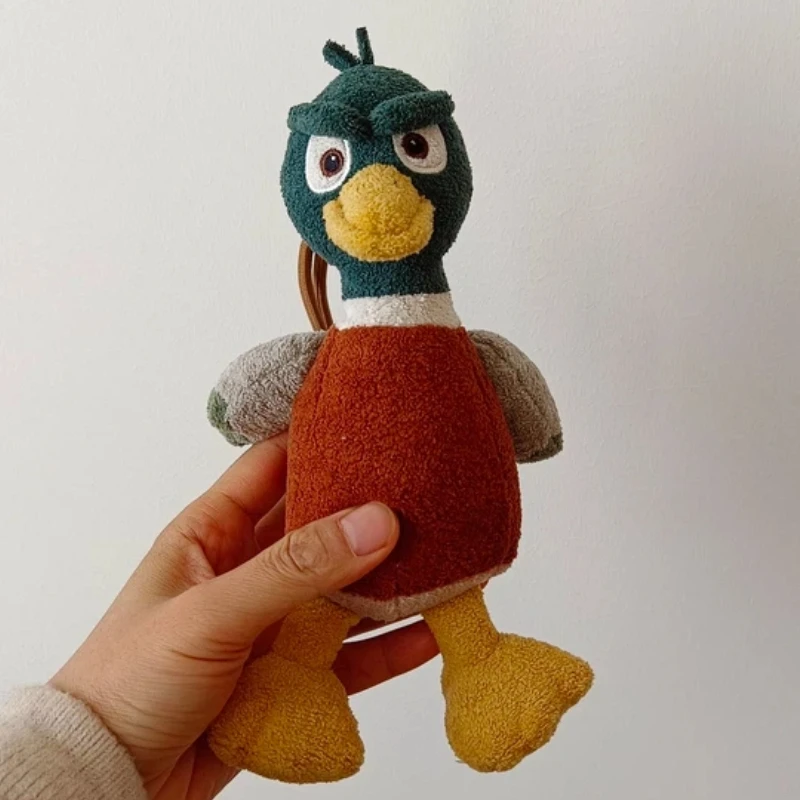Brinquedo de pelúcia pato bonito boneca dormir travesseiro pingente boneca menina presente aniversário pele macia amigável requintado dos desenhos animados encosto