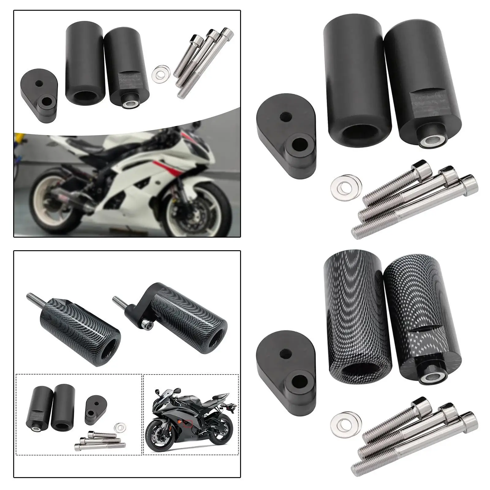 

Замена аксессуаров для слайдера рамы мотоцикла, 1 пара для Yamaha Yzf R6 2008-2014, легкие простые детали в сборе