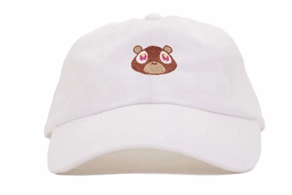 Kanye West Ye Bear Dad Hat Cartoon Little Bear Embroidery Baseball Cap Snapback Unisex Summer Outdoor Leisure Caps