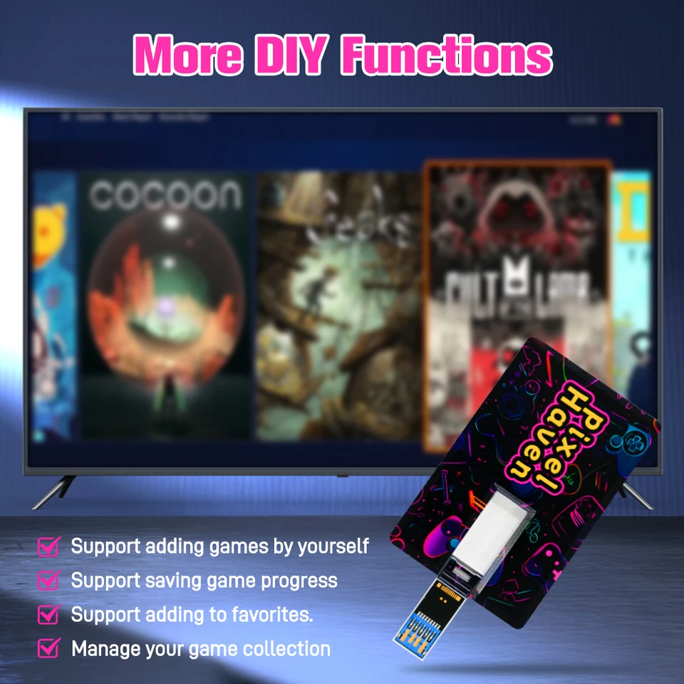 Pixel Haven ゲーム機 カード JMachen Pixel Haven ゲームカード 15876 ゲーム搭載 Win PC/ラップ