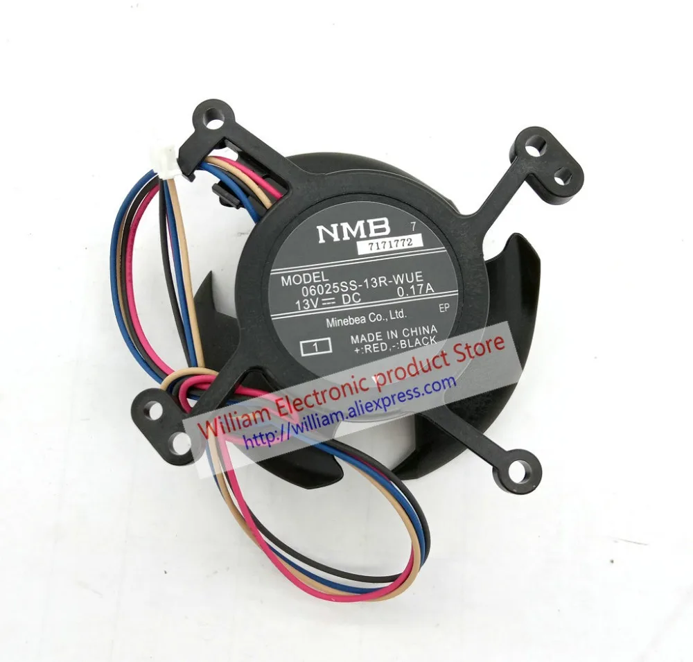 

New Original 06025SS-13R-WUE DC13V 0.17A for CB-S04/W04/S04E/U04/X04/X31/X31E/S32/W32/X36 Projector Cooling Fan