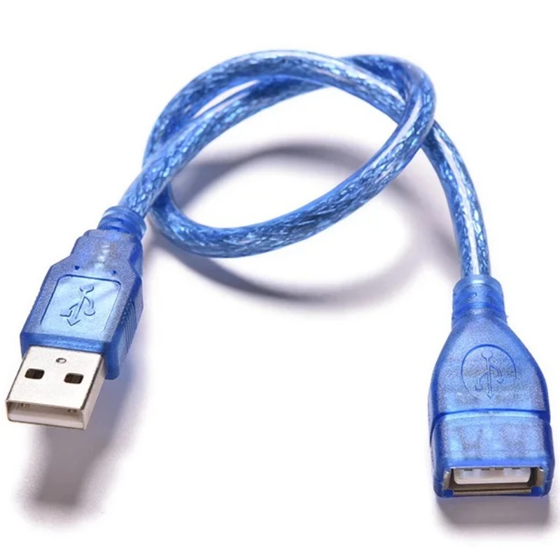 Câble d'extension USB 2.0 mâle à femelle 30cm, câble de synchronisation de transfert de données d'extension USB haute vitesse pour PC 150cm