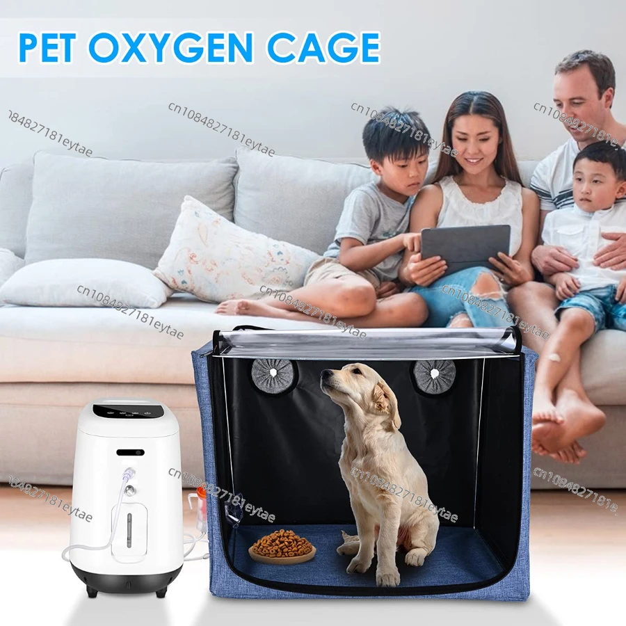 Veterinary hospital folding pet atomizer box portable oxygen cage atomizer box suitable for dogs, cats and animals