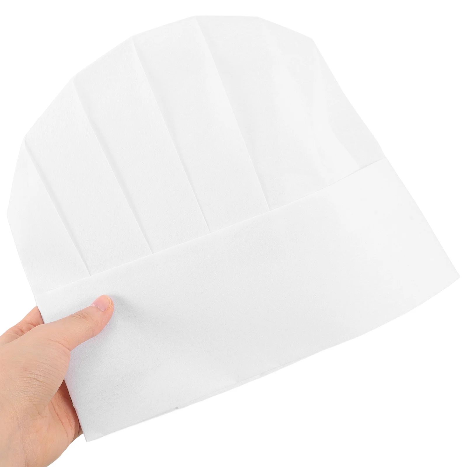 20 قطعة قبعات الطبخ قابل للتعديل المتاح الأبيض طويل القامة غير المنسوجة النسيج قبعات الشيف للمطبخ تقديم الطعام الخبز