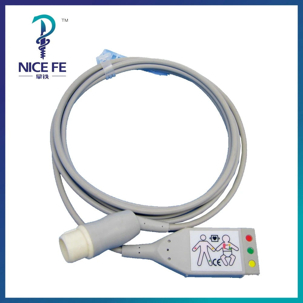 ECG 5-leads Trunk Cable For PHILI DEFIBRILATOR Patient Monitor