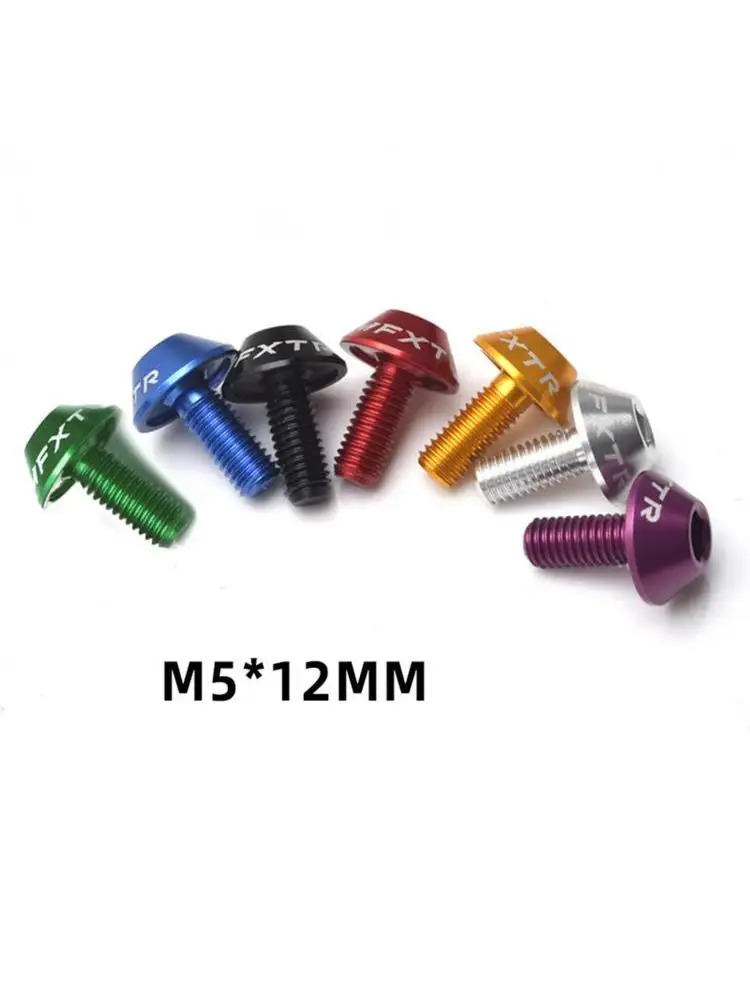 AliExpress ALLTOO 2pc Bicycle Water Bottle Cage Bolt Screws Aluminum Alloy 5x12mm Bike Cages Screw Accesso Red/Purple/Green/Blue/Gold/Silver/Black