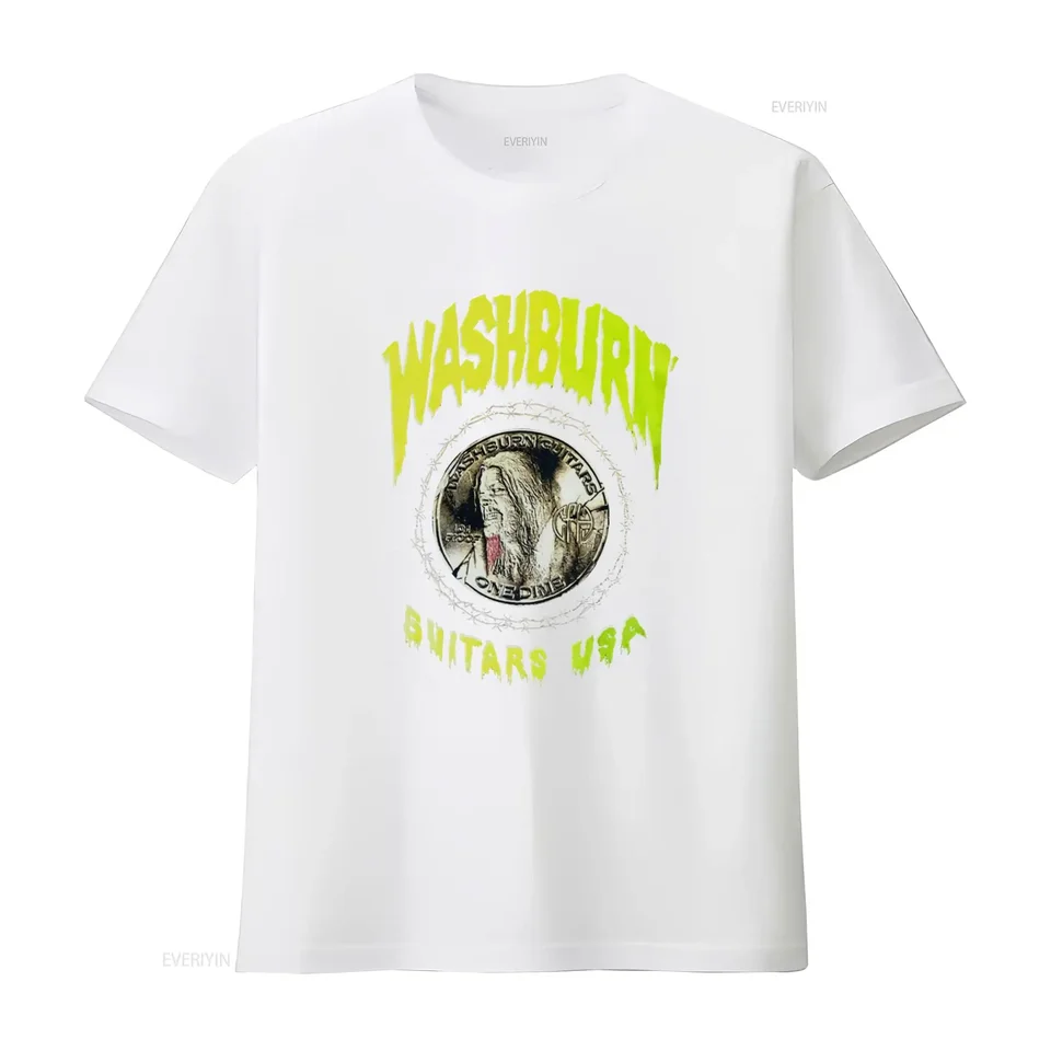 Washburn Guitars USA T Shirt with Dimebag Darrell and Barbed Wire