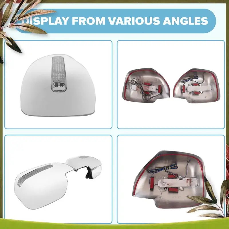 

AB98-For Toyota Land Cruiser 100 FJ100 Lexus LX470 1998-2007 Side Rearview Mirror Cover Cap With Turn Signal Light