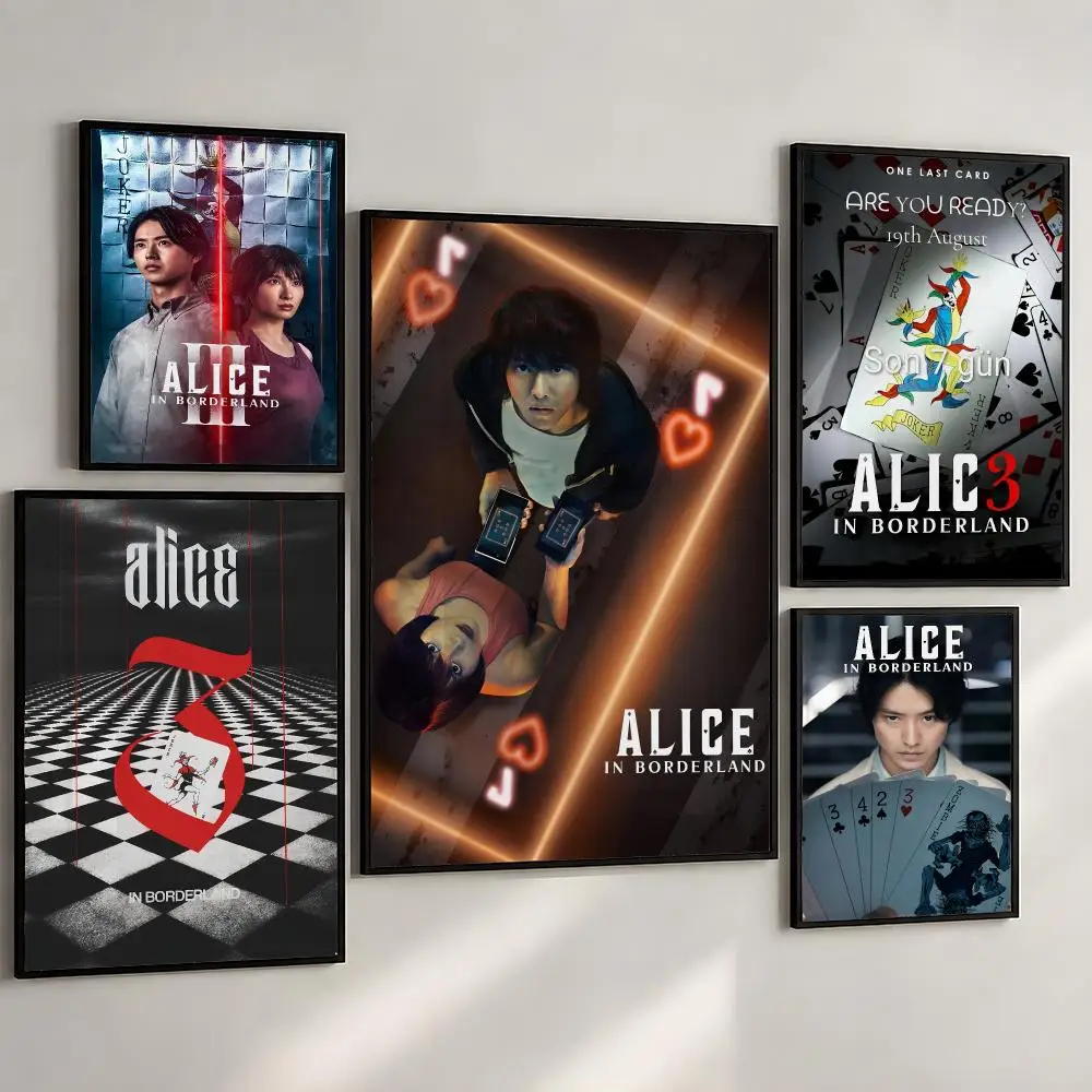 TV Alice In Borderland Season 3 Poster PP Wall Art Print Removable Water-Resistant Home Decor for Bedroom Apartment Gift