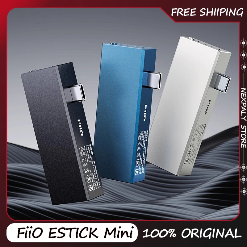 Портативный внешний аккумулятор FiiO ESTICK Mini для KA17/QX13 с независимым питанием / Кожаный чехол для KA17 и мини-павербанк в подарок