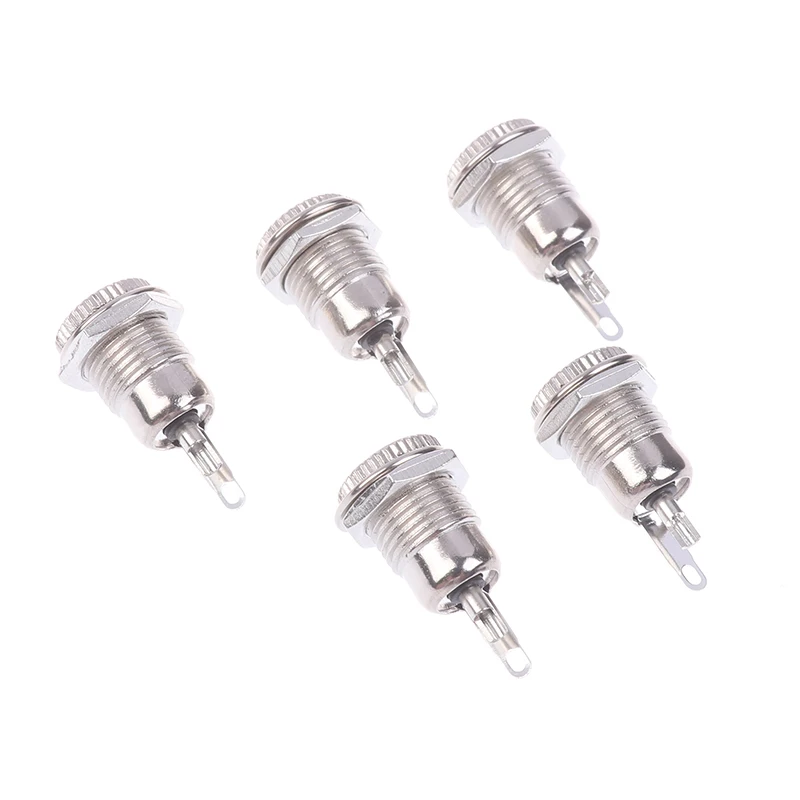 5 Pçs/set DC099 5.5X2.1MM DC Power Jack Soquete Feminino Painel de Montagem Conector Terminal de Metal Conector Adaptador de Plugue