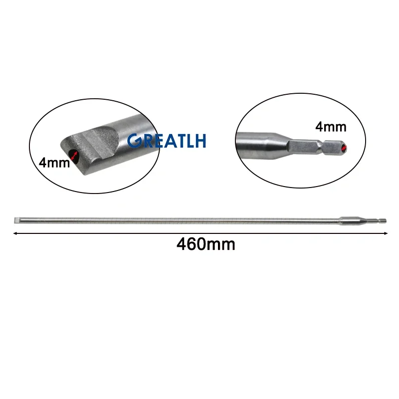 GREATLH-broca canulada Flexible para uñas, instrumento médico ortopédico, desmontable