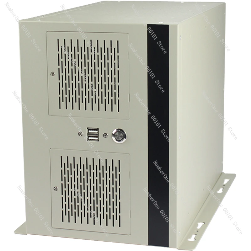 

4-слотовый промышленный шасси управления, настенный многопоследовательный порт, основная плата MATX ATX, большой источник питания, лазерный небольшой хост-сервер