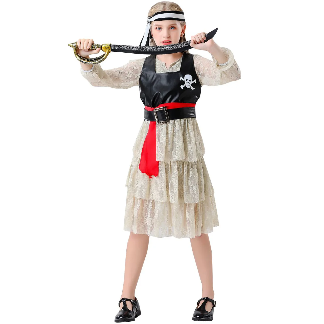 

Halloween Children Cosplay Pirate Stage Performance Costume