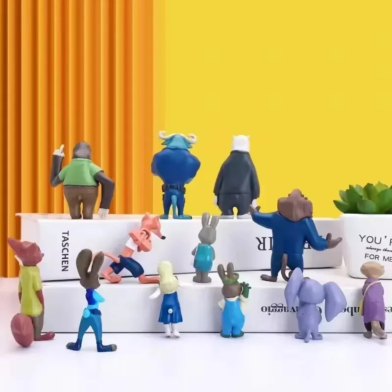 Disney Movie Zootopia Cartoon Figure Toys Judy Hopps Nick Wilde Fox Rabbit Utopia Animal PVC Action Dolls Kids Christmas Gifts