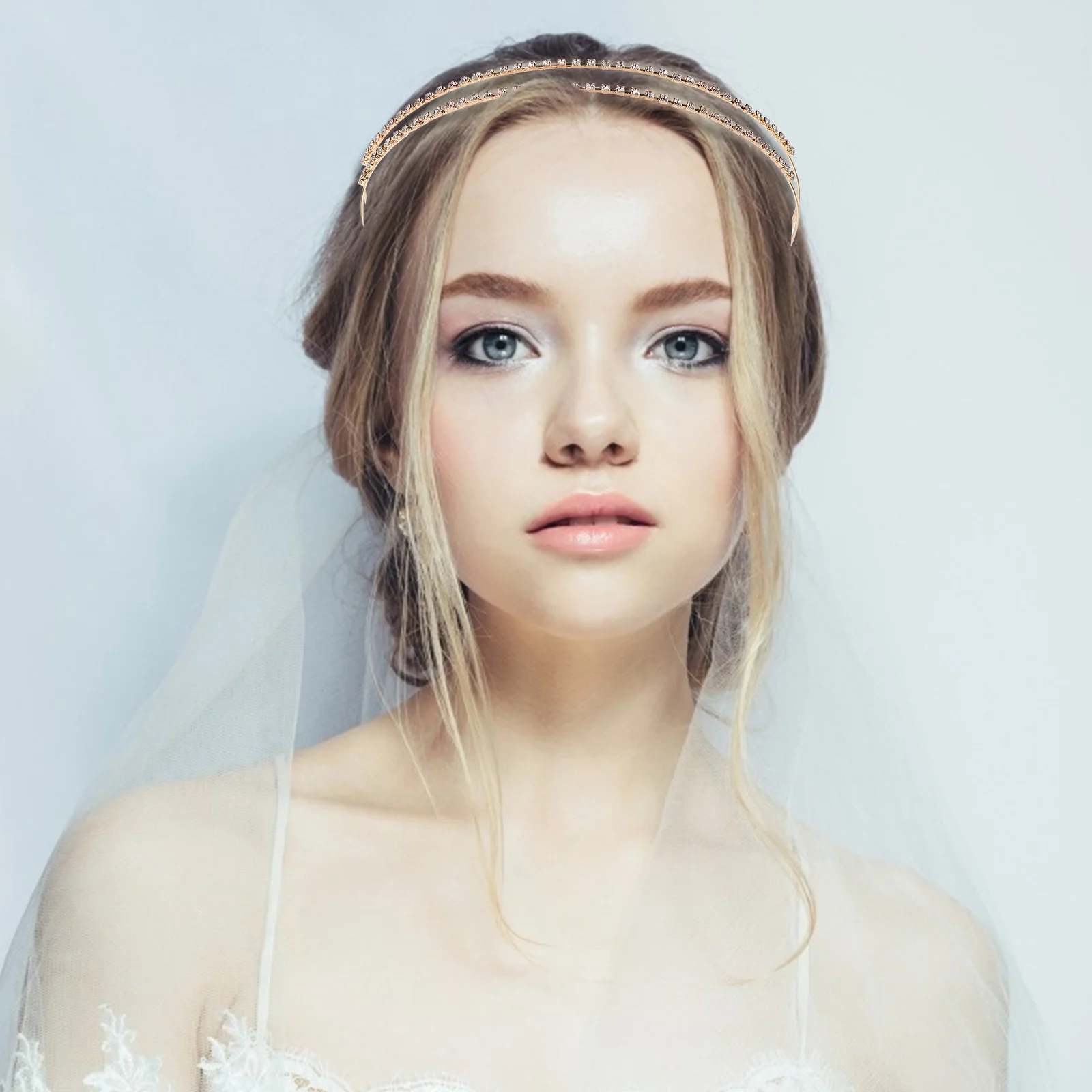 

4Pcs Women Hairband Rhinestone Bridal Hair Hoops Elegant Festival Party Hair Decoration Headbands with Rhinestone