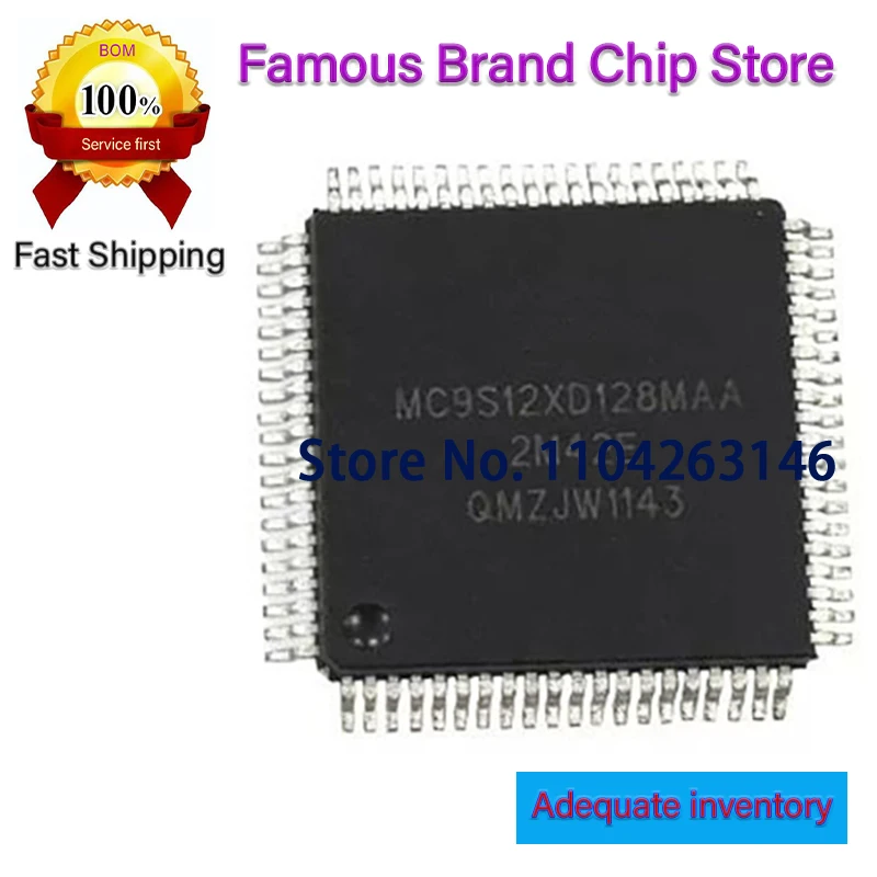MC9S12XD128MAA MC9S12XD128 MC9S12XD QFP80 1PCS~10PCS/LOT