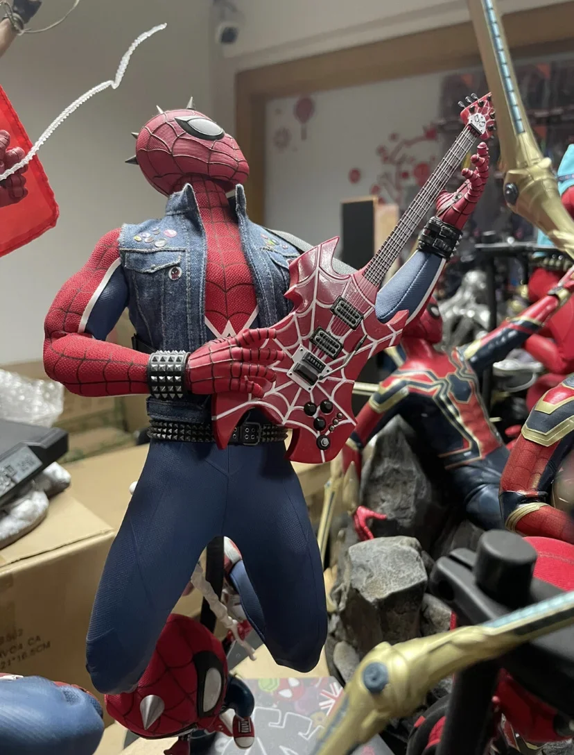 Voorraad Originele Hottoys Marvel Spider-Man Spider-Punk Htvgm32 Ps4 Suit 1/6 Anime Figur Actiefiguren Modelcollecties Speelgoed Cadeau