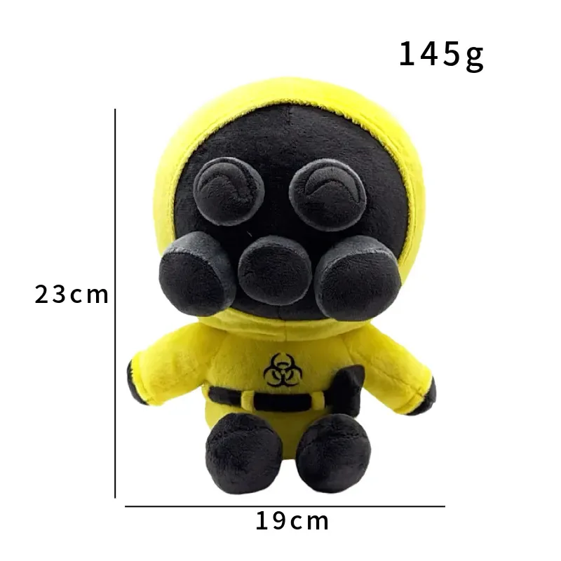 23cm Escape The Backrooms Plush Toy Game Peripherals Horror Yellow Anime Figure Soft Doll Creative Funny Toys Party Gifts