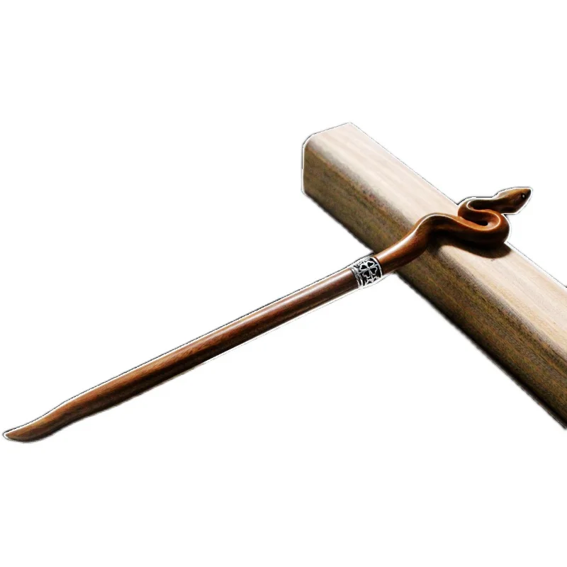 

Sandalwood Tibetan sword hairpin Chinese knife letter cutting paper gifts can be customized antique hanfu plate hair accessories