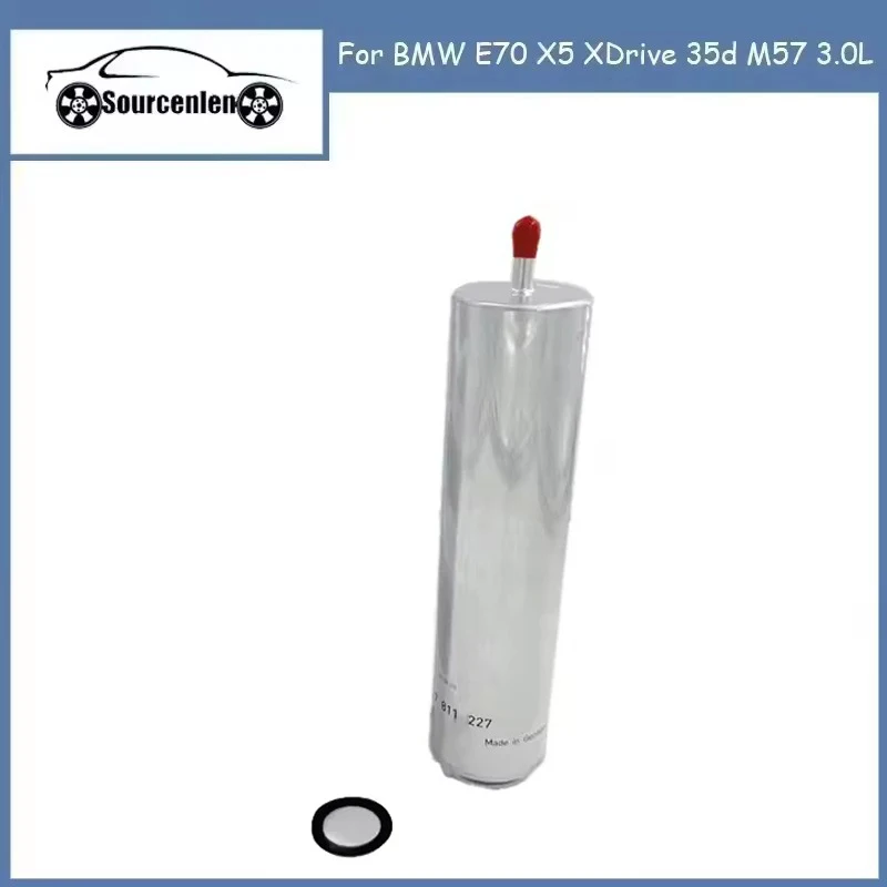 

13327793672 Genuine Fuel Filter for BMW E70 X5 XDrive 35d M57 3.0L 13327788700 13327811227 13327811401 13327811227 740ld 535d