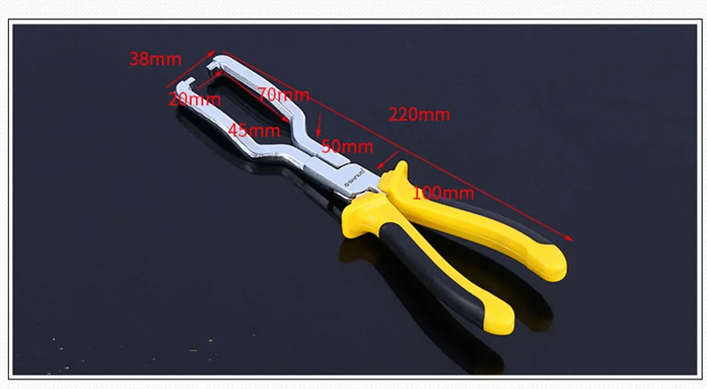 Fuel Line Clip Pipe Plier Disconnect Removal Tool Car Hose Clamp Plier Car Angled Clip Plier Tube Bundle Removal Repair Tool