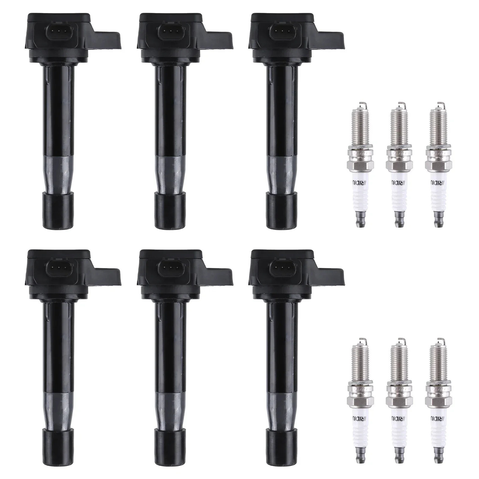 

Ignition Coil Pack Spark Plug Set Compatible for Accord Acura TL TSX V6 UF603