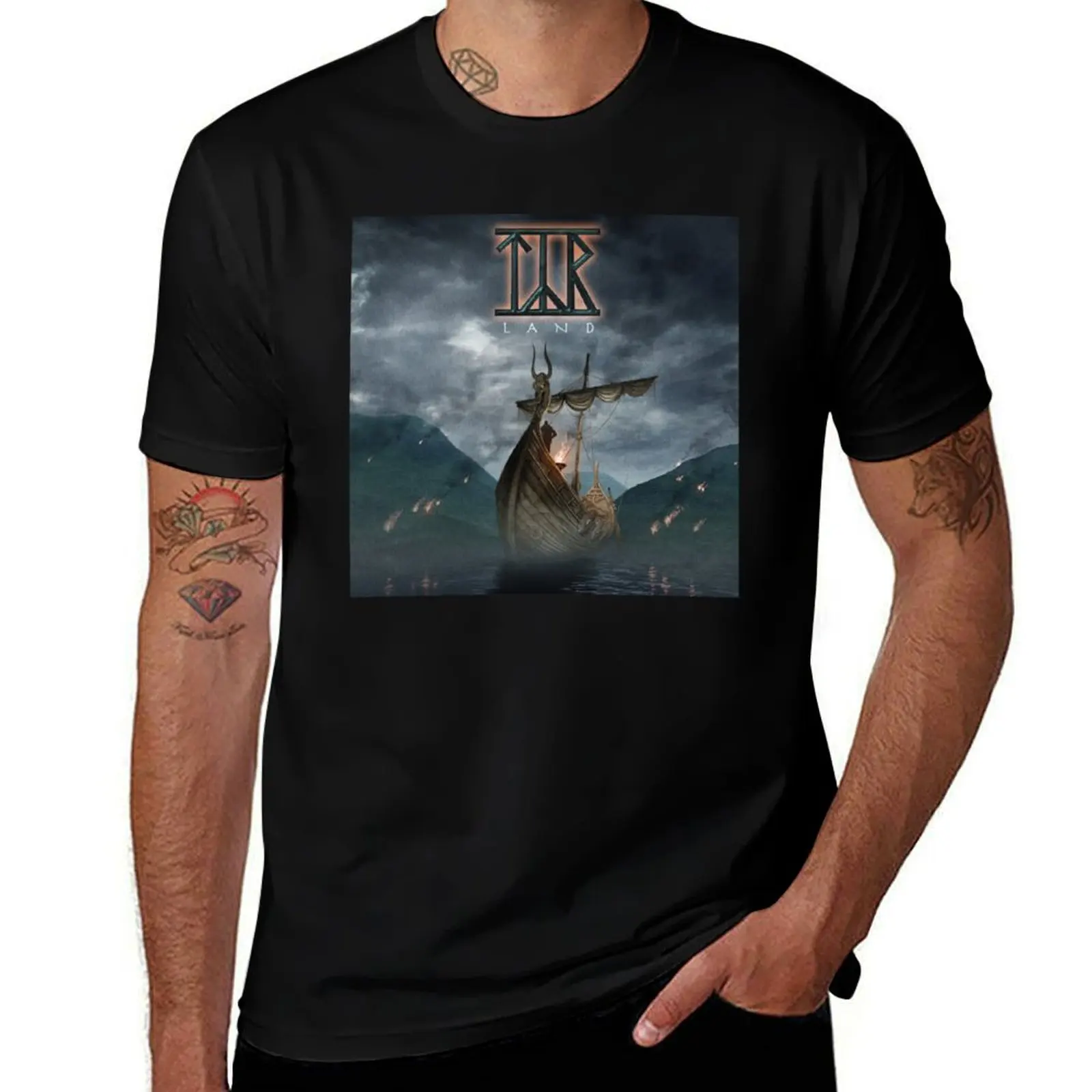 Tyr - Land album 2008 T-Shirt Sun Protective Outdoor Tee Top T-Shirt