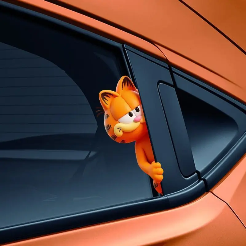 Adesivos de Carro Garfield Anime: Engraçados, Fofos e Kawaii para Cobrir Arranhões e Decorar Janelas de Carros – Atacado
