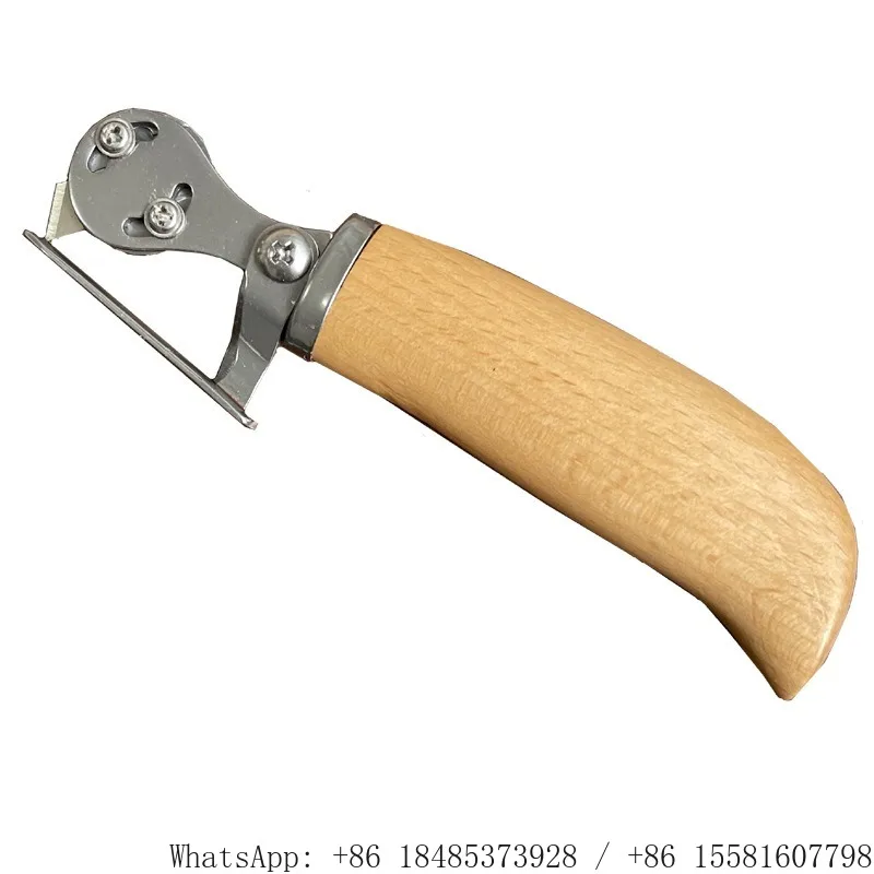 4710 Equidistant Trimming Knife Straight Curve Dual-purpose Leather Edge Cutting DIY Handwork Leather Trimming Carving Hardware