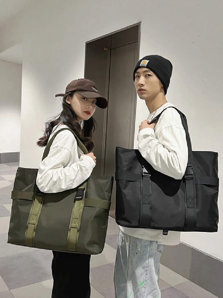 Niche Design 2022 Men\'s Shoulder Bag Fashion Brand Bag Large Capacity Student Bag Messenger Bag Tote Bag Handbag Laptop Bag