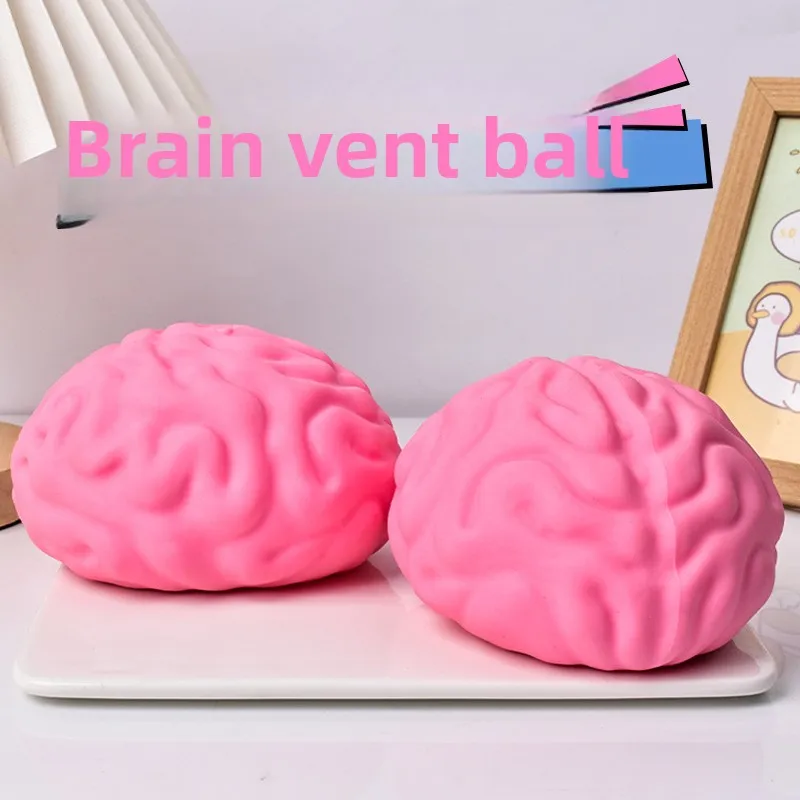 

Мяч-антистресс в форме мозга для снятия тревоги, офисная игрушка-фиджет с медленным отскоком, в форме сыра