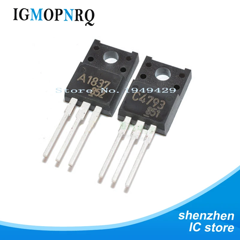 20PCS 10pair= 10pcs 2SC4793 TO220 and 10pcs 2SA1837 TO-220 C4793 A1837 Transistor new