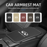 Car Armrest Box Cushion Ice Silk Cold Pad For Infiniti Q50 FX35 Q30 G37 Q70 QX70 G35 QX80 QX30 JX35 EX35 EX25 EX37 ESQ M25 M35