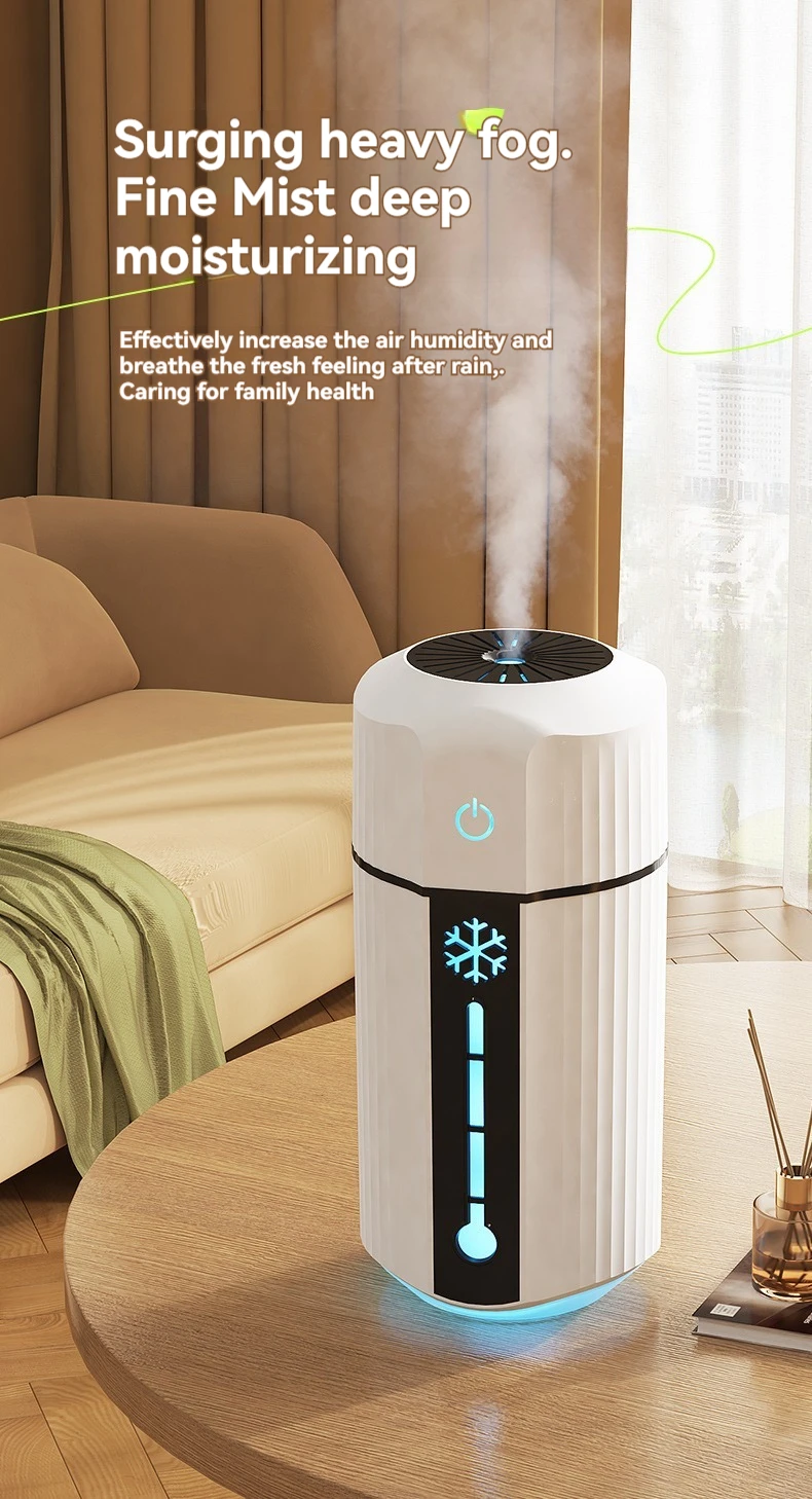 USB Silent Antibacterial Humidifier Large Capacity 750 Efficient Humidifier Household Car Air Humidifier Moisturizer