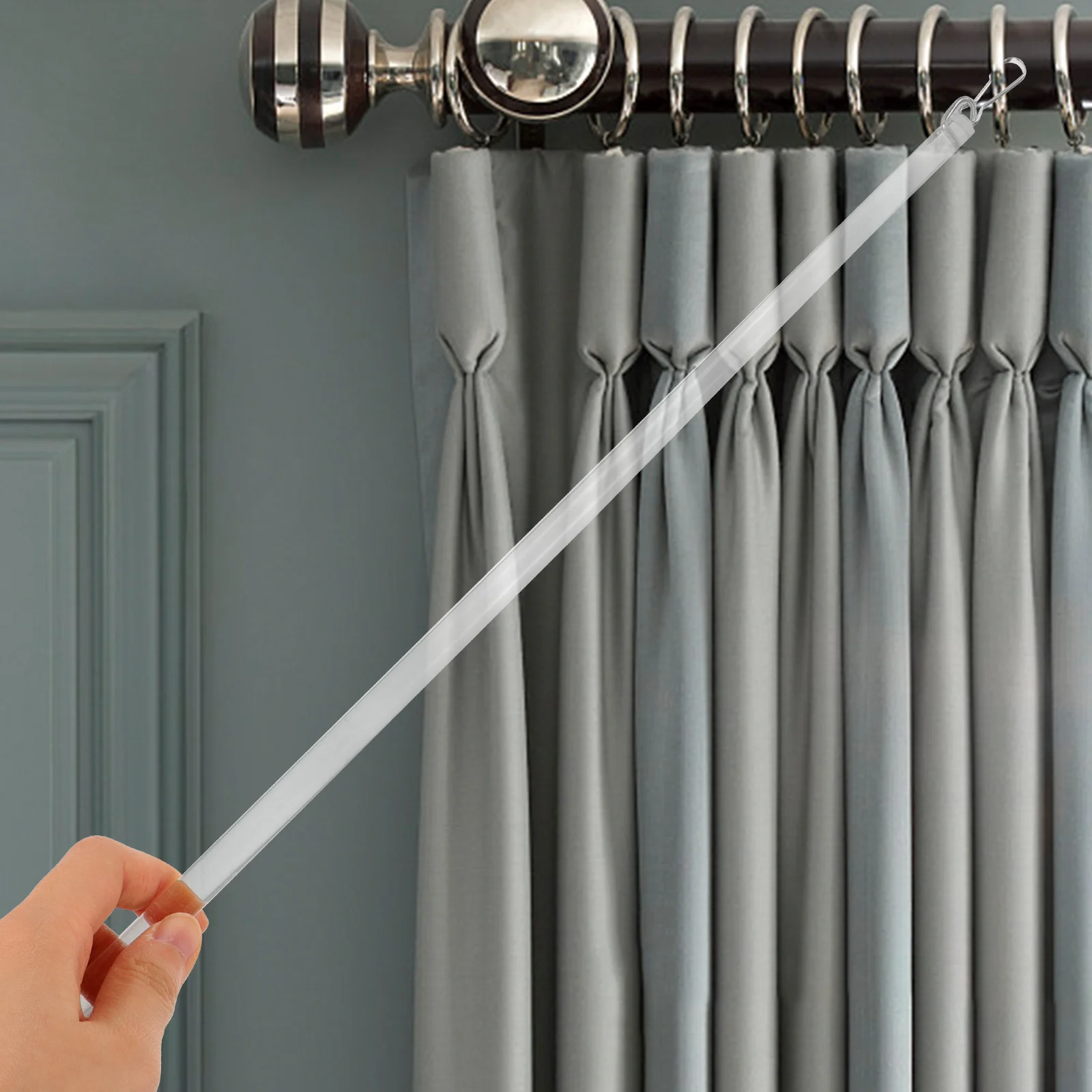 Window Curtain Rod Swivel Blind Stick Pull Wand Replacement to Stretch Rods for