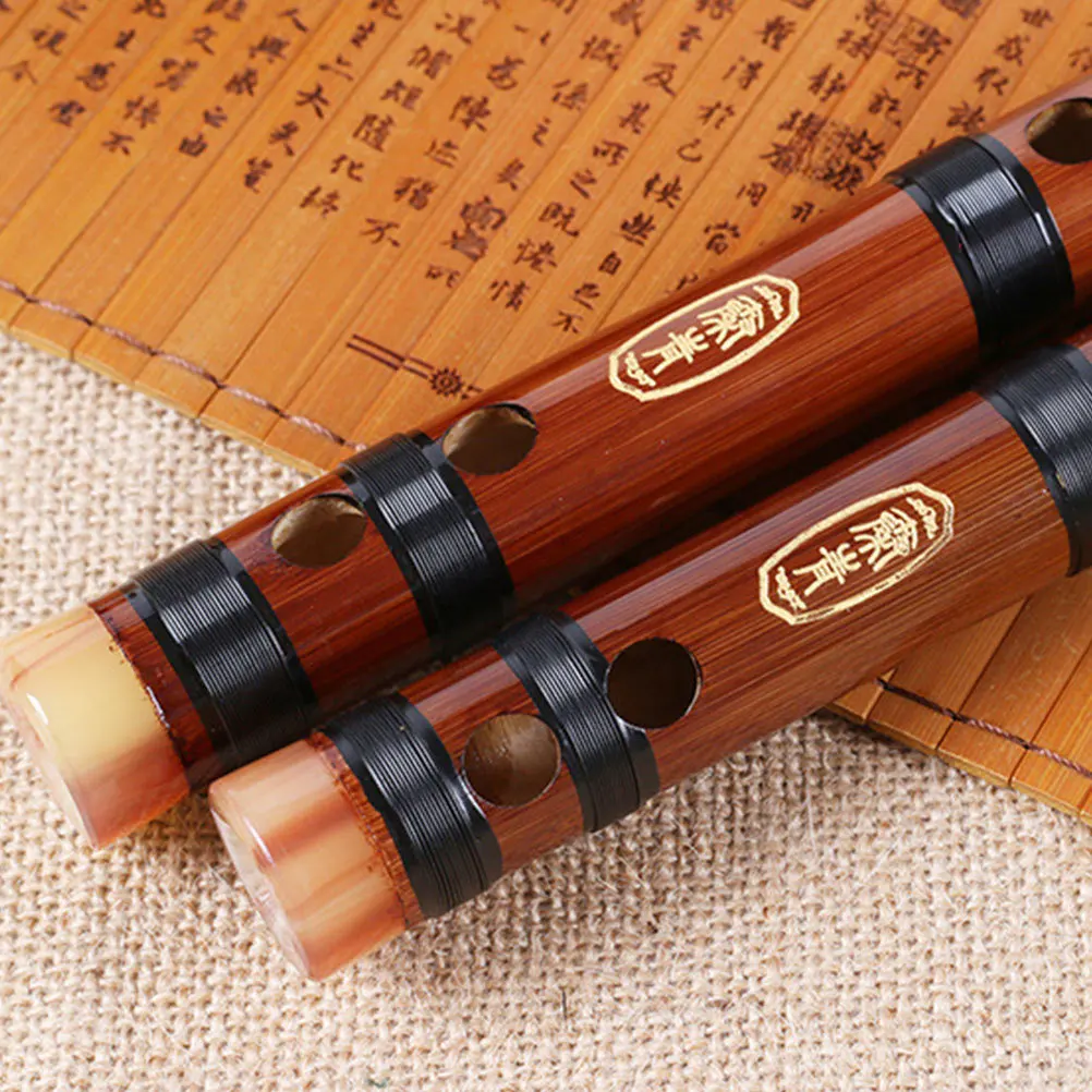 

1Pcs Chinese Bamboo Flute Wooden Portable Lightweight Professional Beginner Student Flute Accurate Tone Learning Practice