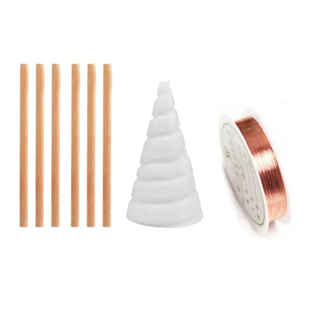 Electroculture Wire Gardening Antenna 99% Pure Copper Bendable Wire Garden Outdoor Gardening Plant Support Stakes