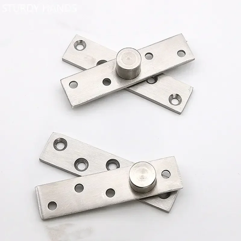 1Pc Stainless Steel Pivot Heavy Duty Hinges 360-degree Rotating Shaft Wooden Door Hinge Murphy Positioning Shaft Hidden Hinge