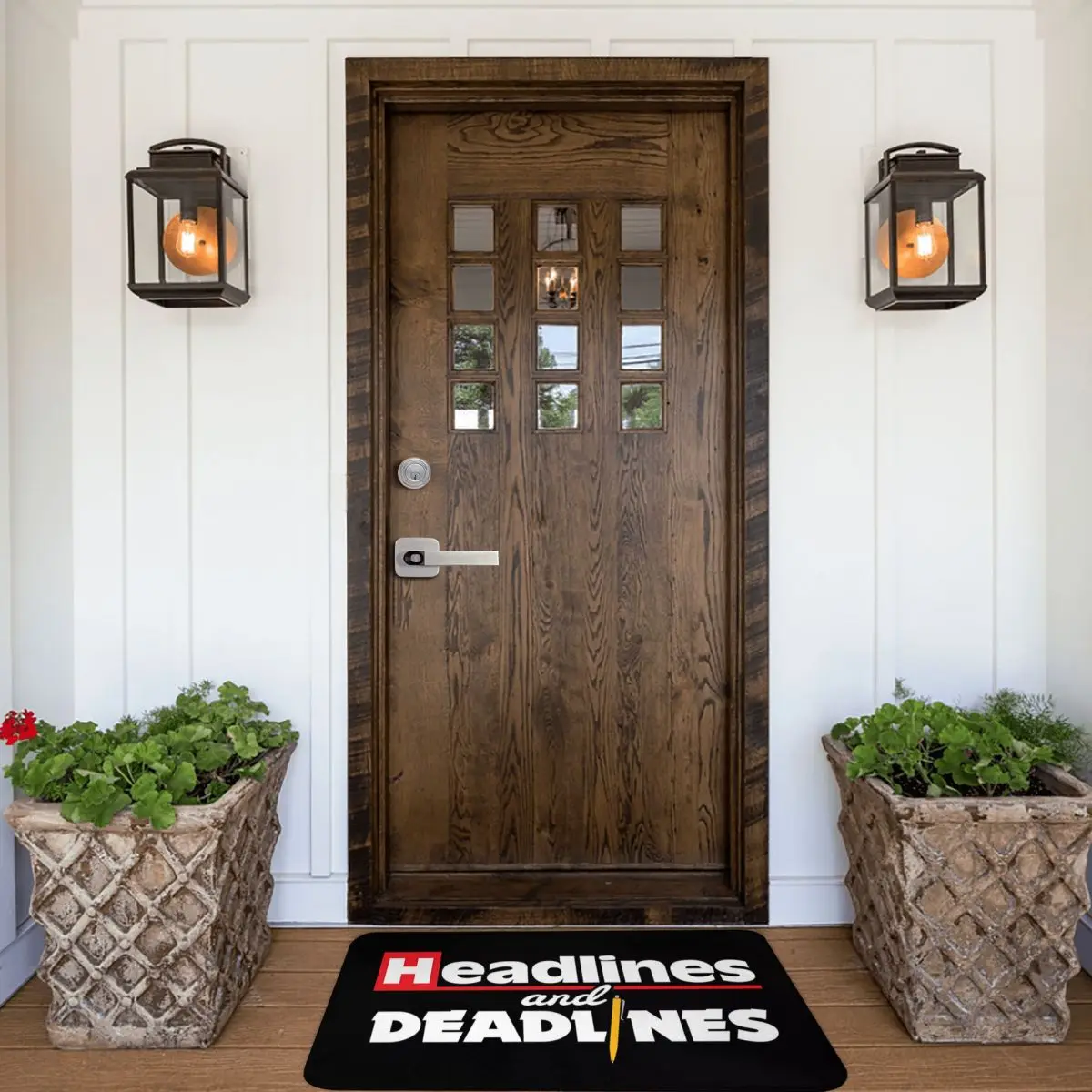 Headlines And Deadlines Journalism Journalist 40x60cm Carpet Polyester Floor Mats Fashionable Living Room Outdoor