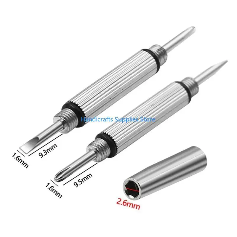 R1WA 3 in 1 Glasses Screwdriver Eyeglass Screwdriver for Eyeglass Frame Repairing